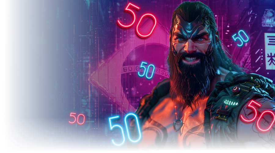 50 giros grátis